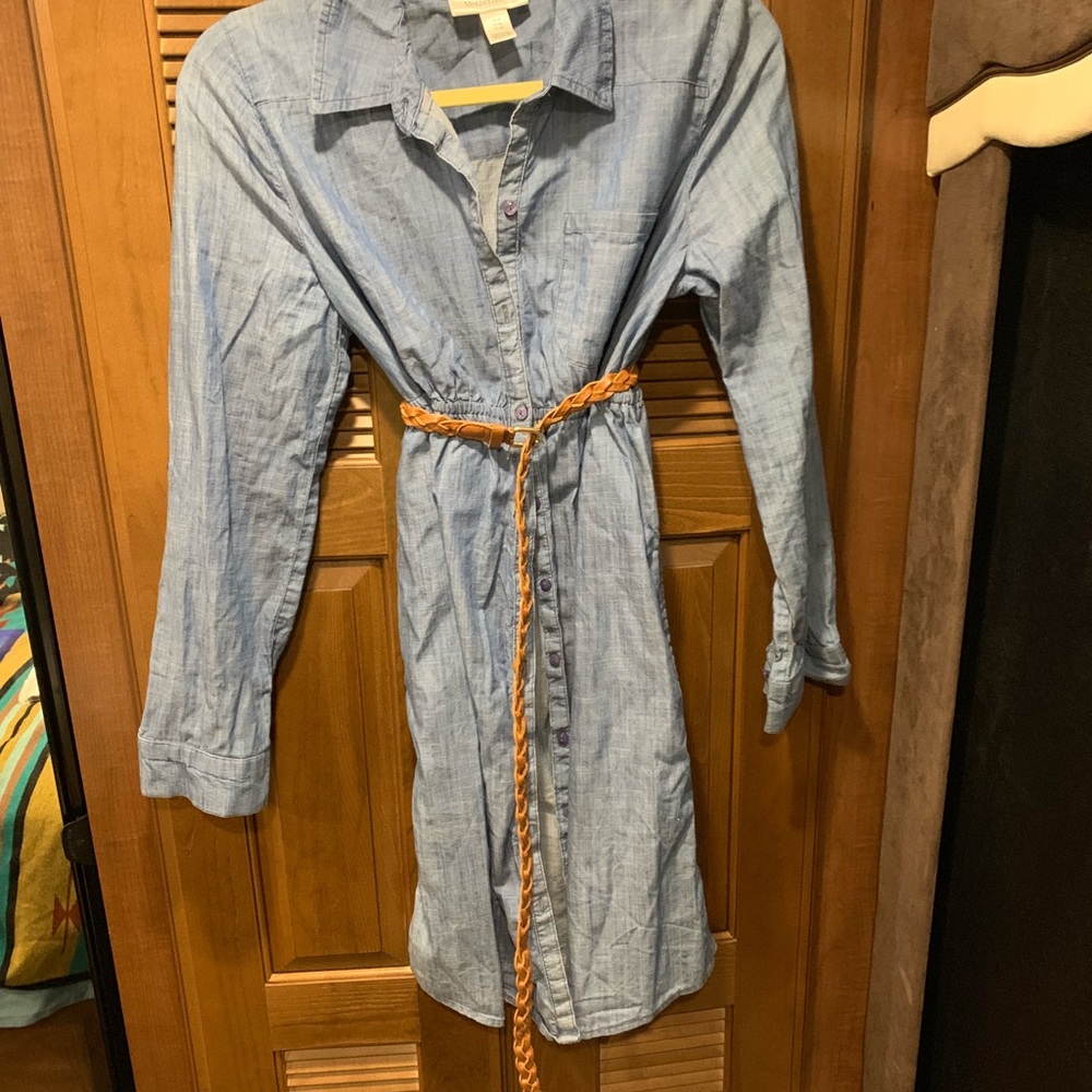 Motherhood blue jean dress! Worn once!